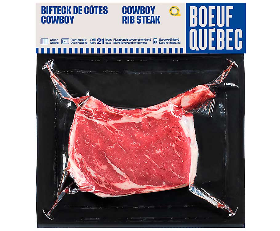 Bifteck de côtes Cowboy Boeuf Québec