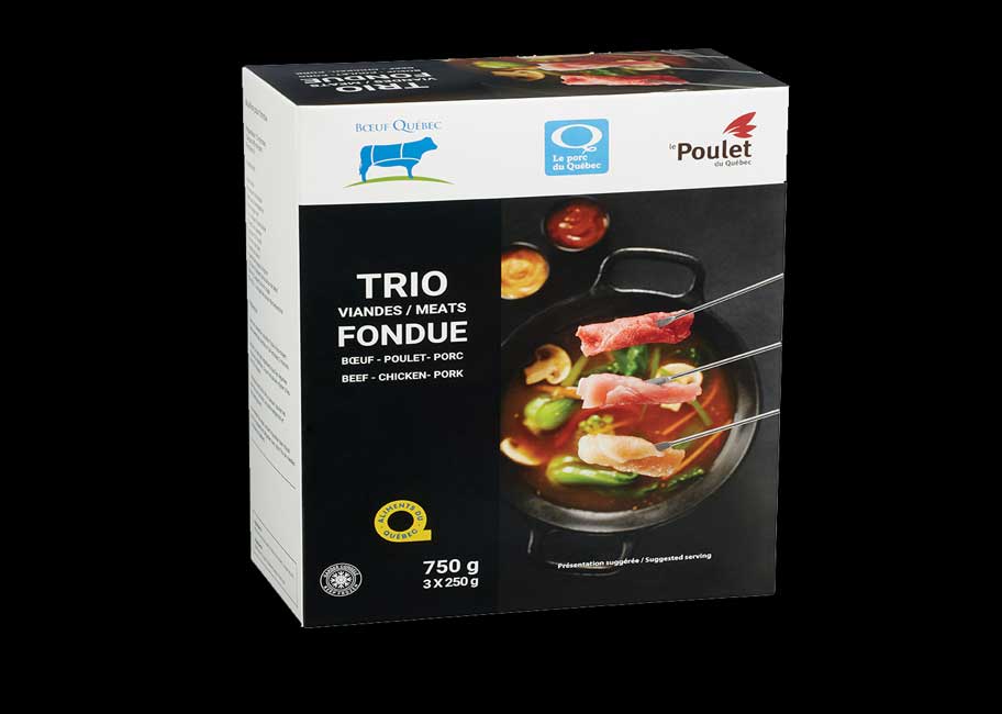 Trio viandes à fondue Boeuf Québec