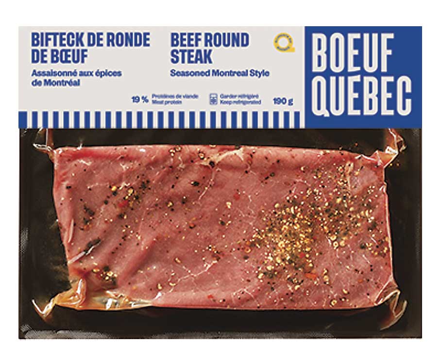 Steak assaisonné Boeuf Québec
